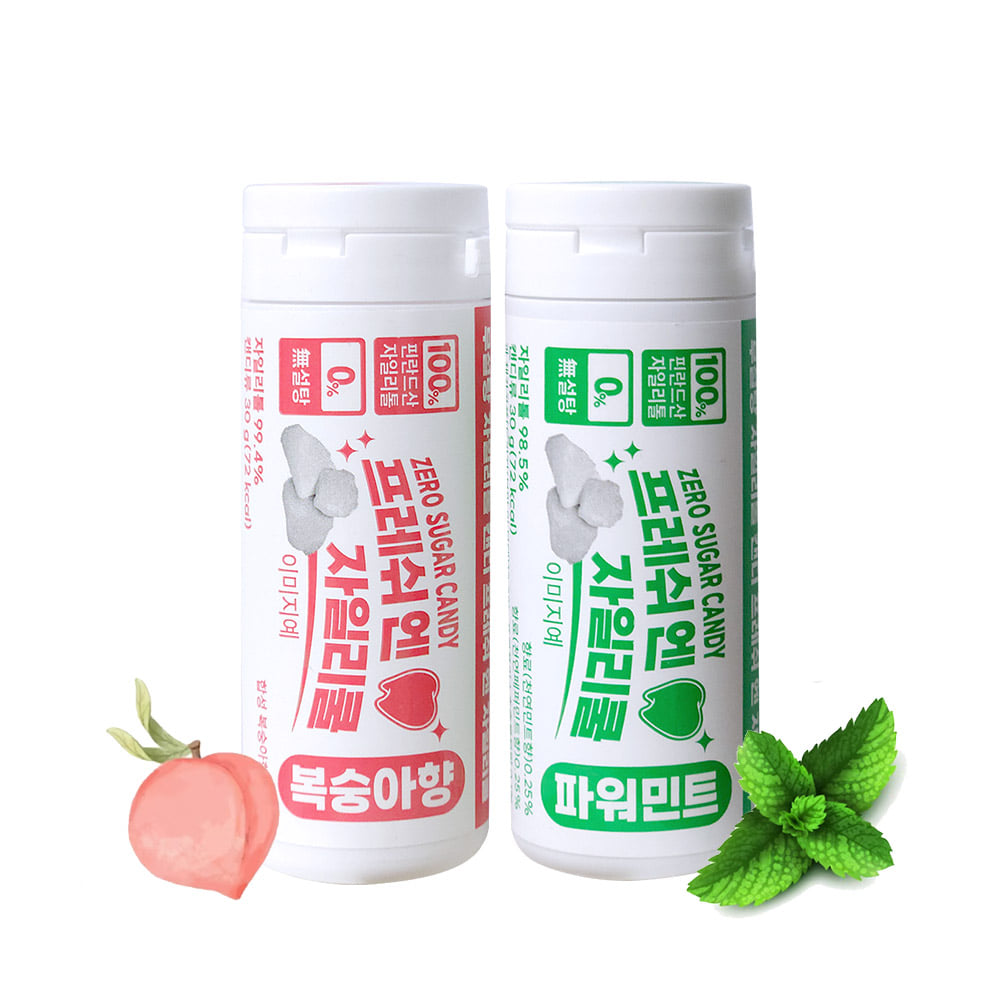 프레쉬 엔 자일리쿨 무설탕 캔디 30g (복숭아/민트)